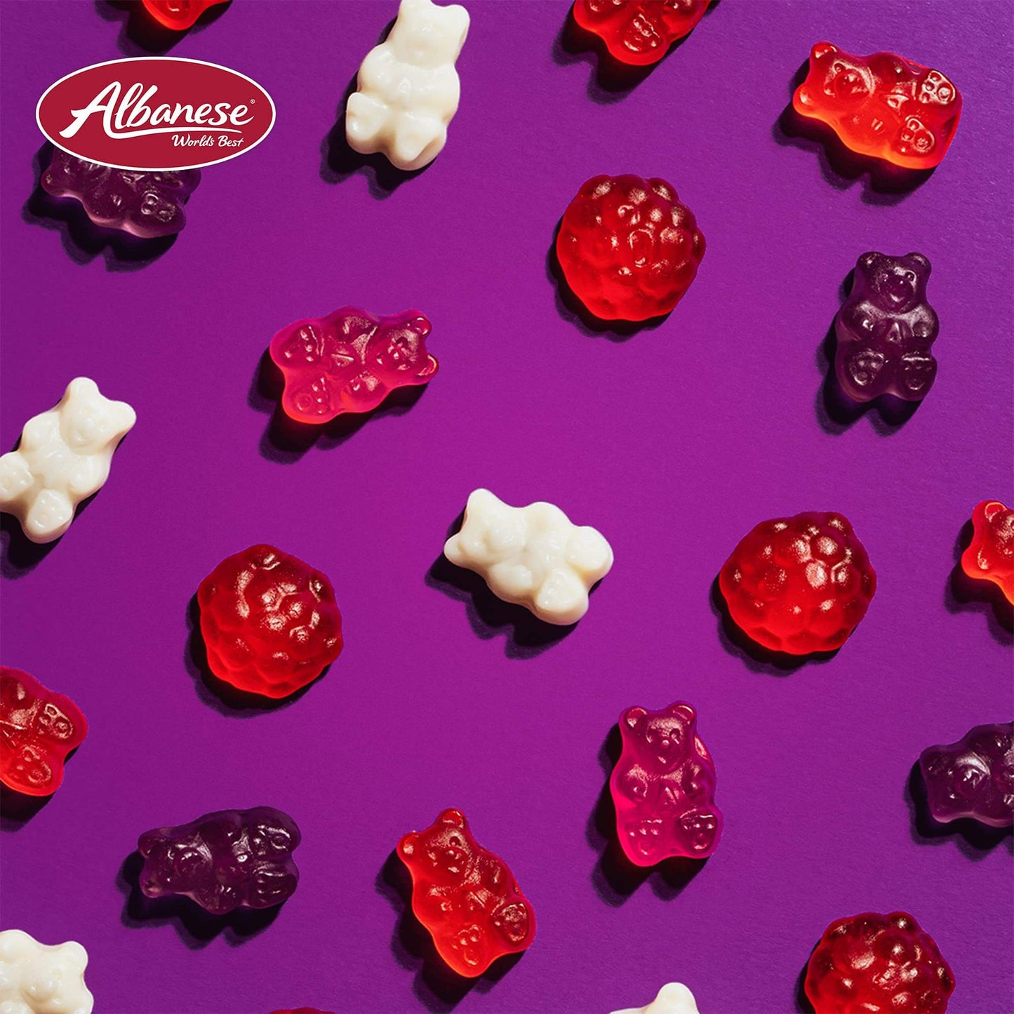 Albanese World's Best Gummi Rainforest Frogs, 5lbs of Candy - Collins Global Snack Store