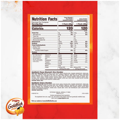 Goldfish Crackers Big Smiles Variety Pack | Cheddar, Colors &amp; Pretzels | 30 Snack Packs