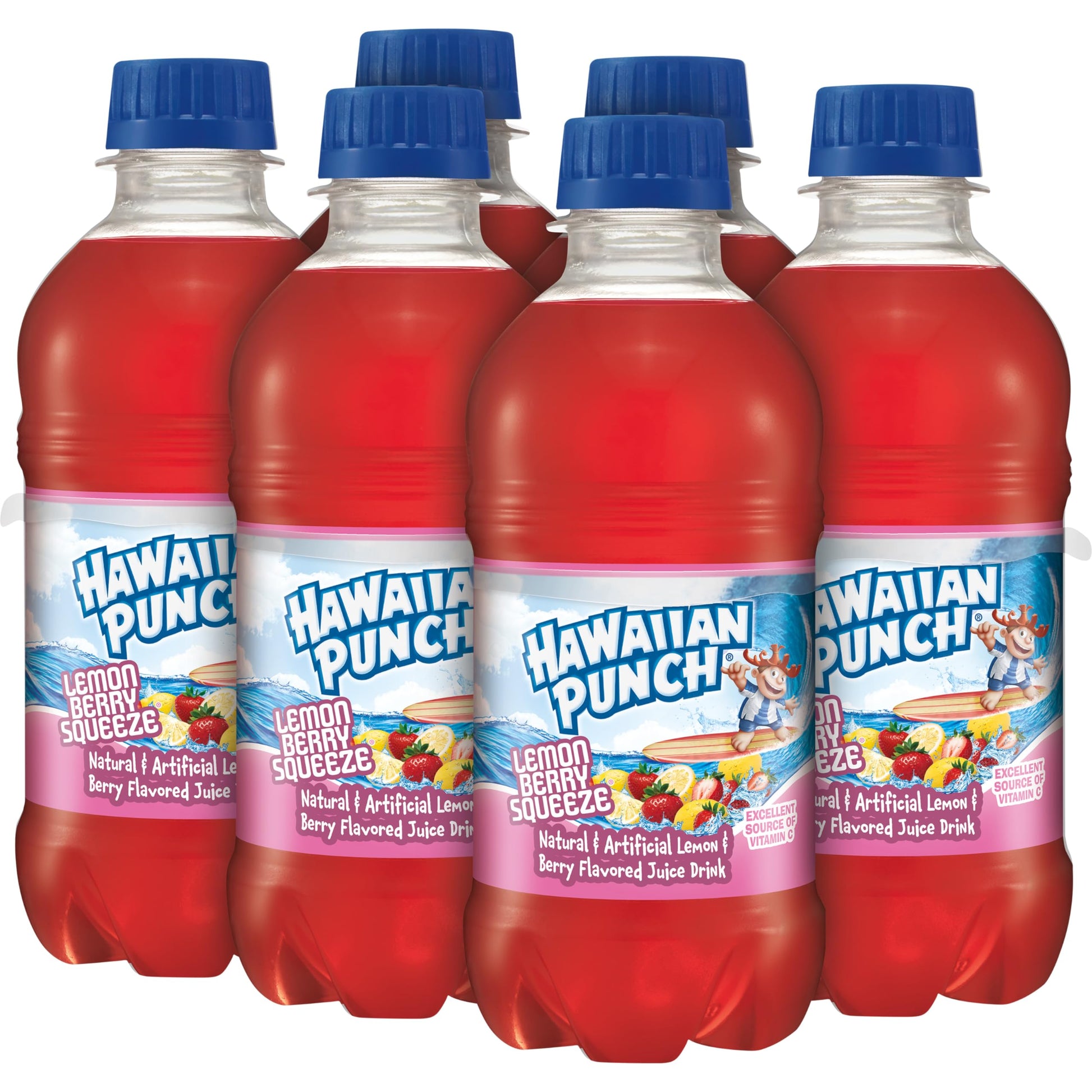Hawaiian Punch Fruit Juicy Red Fruit Juice Drink, 10 Fl Oz Bottles, 24 Count (4 Packs Of 6), Ready-to-drink, On-the-go, Caffeine-free, Carbonation-free, Gluten-free, Excellent Source Of Vitamin C - Collins Global Snack Store