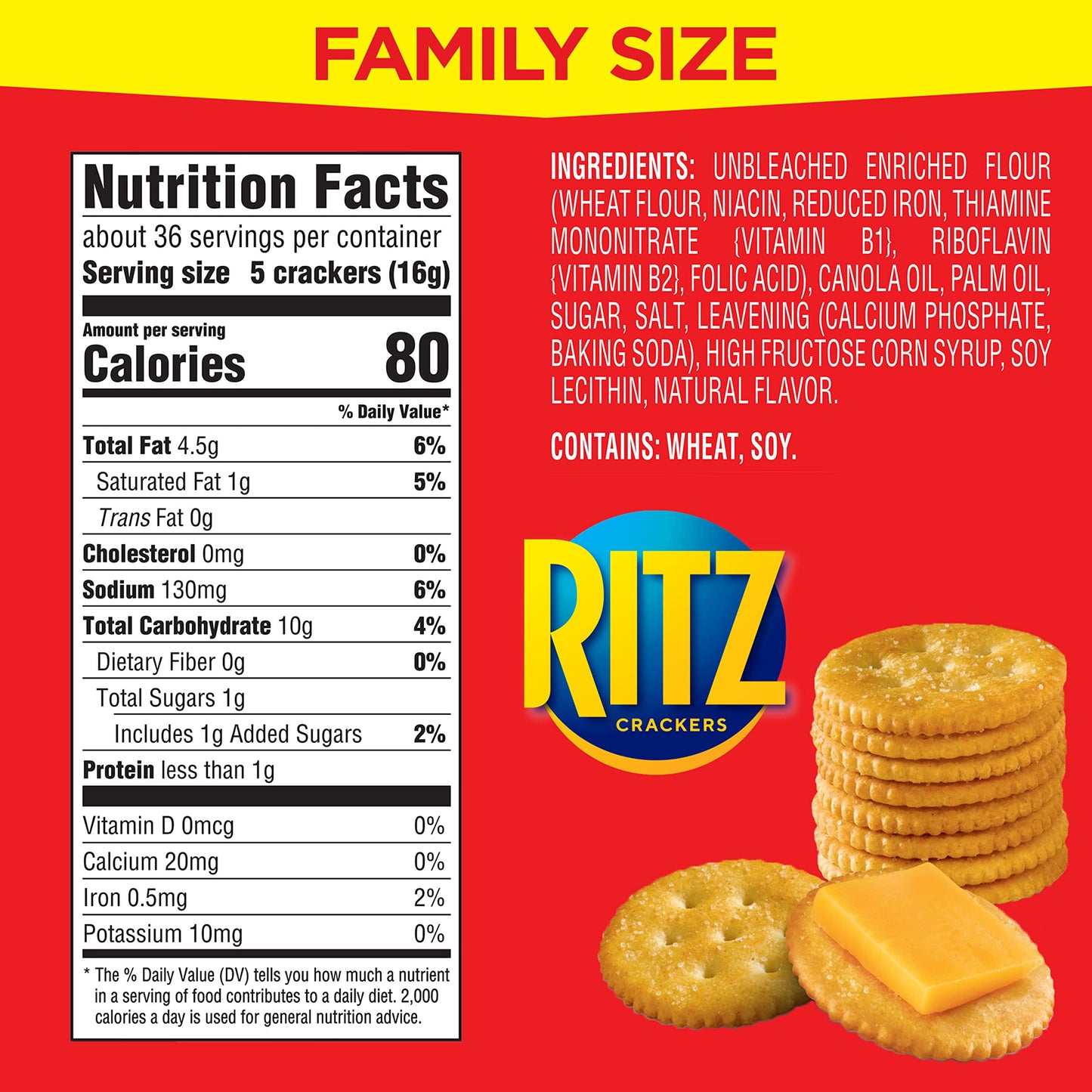 RITZ Fresh Stacks Original Crackers, Party Size, Travel Snacks, 23.7 oz (16 Multi Snack Packs)