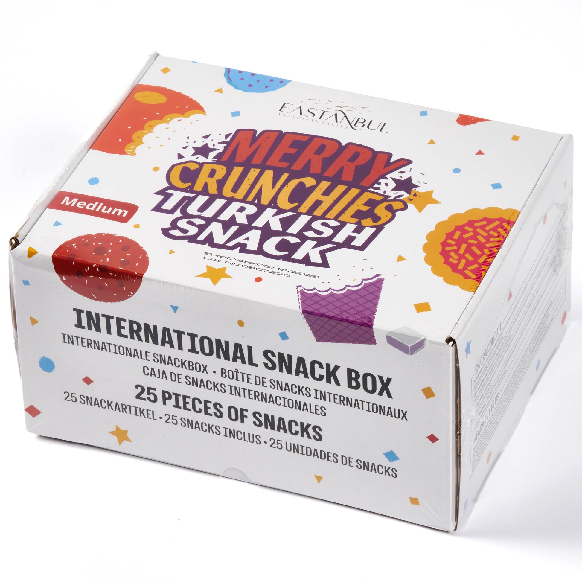 Eastanbul International Snack Box, Premium 12 Full-Size Foreign Snack Box, From Around The World International, Sweet, Savory, Chewy, Crunchy - Collins Global Snack Store