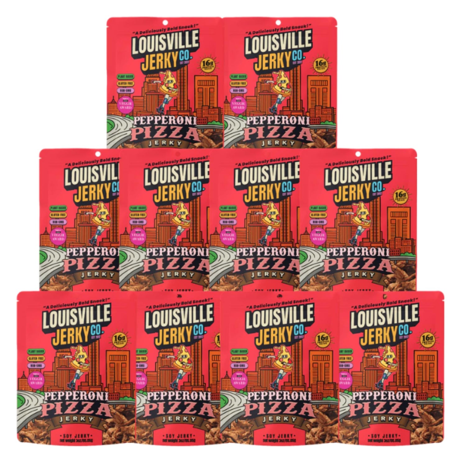 Louisville Vegan Jerky Co. – Plant-Based Jerky | Gluten-Free, Non-GMO | 3 oz
