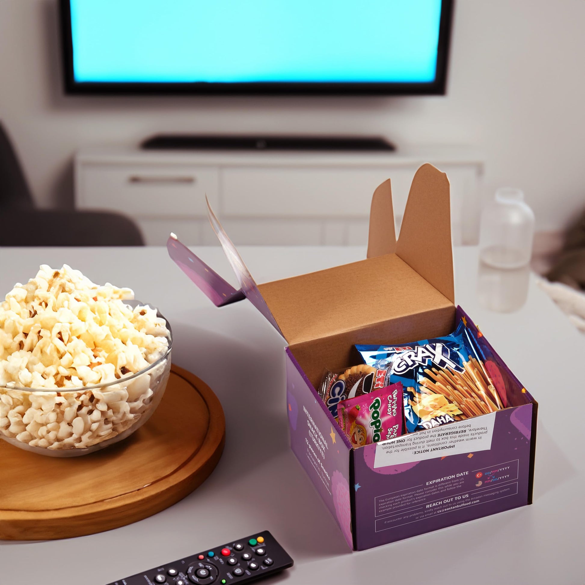 Eastanbul International Snack Box, Premium 12 Full-Size Foreign Snack Box, From Around The World International, Sweet, Savory, Chewy, Crunchy - Collins Global Snack Store