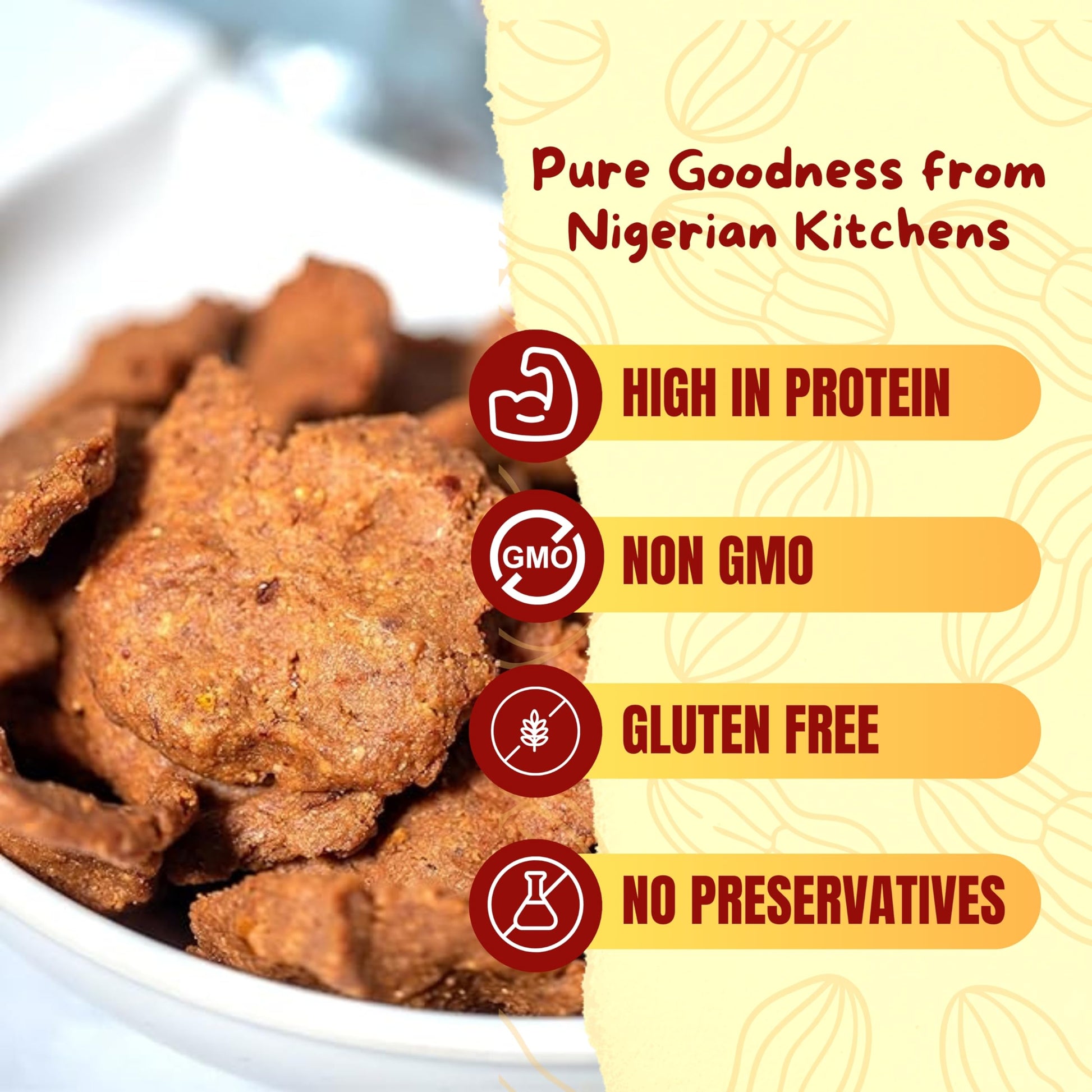 Sheelda Kulikuli Spicy Crunchy Nigerian Peanut Crackers – Authentic African Kulikuli Snack, High-Protein Peanut Chips, 5.2oz/150g - Collins Global Snack Store
