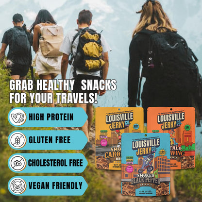 Louisville Vegan Jerky Co. – Plant-Based Jerky | Gluten-Free, Non-GMO | 3 oz