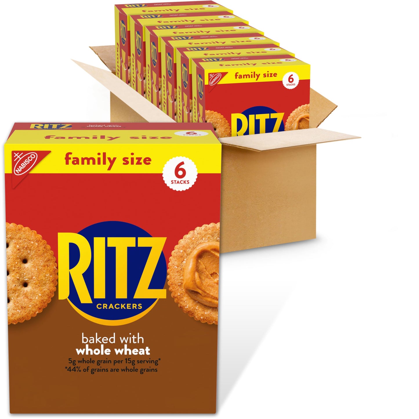 RITZ Fresh Stacks Original Crackers, Party Size, Travel Snacks, 23.7 oz (16 Multi Snack Packs)