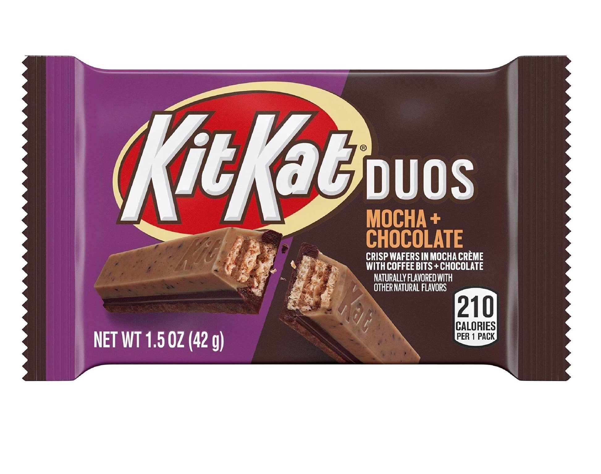Hershey's KitKat 6 Bars Variety Assortment Mix Bundle Pack Chocolate Candy Singles - Milk - Dark- Mint - Mocha - Strawberry - Blueberry Muffin, 1.5 ounces - Collins Global Snack Store
