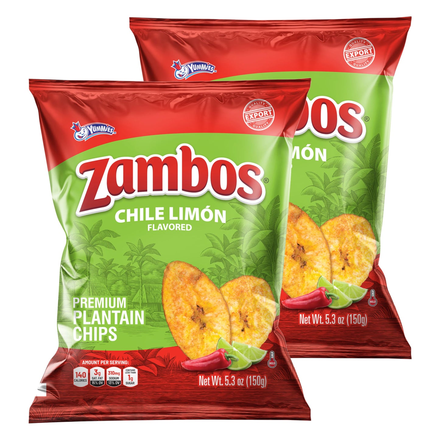 Zambos Plantain Chips Chile Limon (Pack of 1) - Collins Global Snack Store