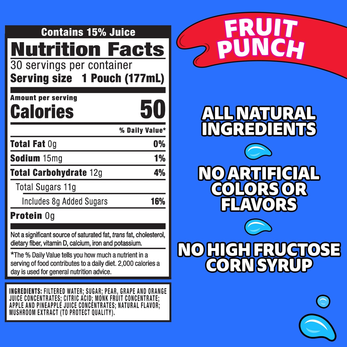 Capri Sun Fruit Punch, Strawberry Kiwi and Pacific Cooler Flavored Juice Drink Blend Variety Pack, 30 ct Box, 6 fl oz Pouches - Collins Global Snack Store