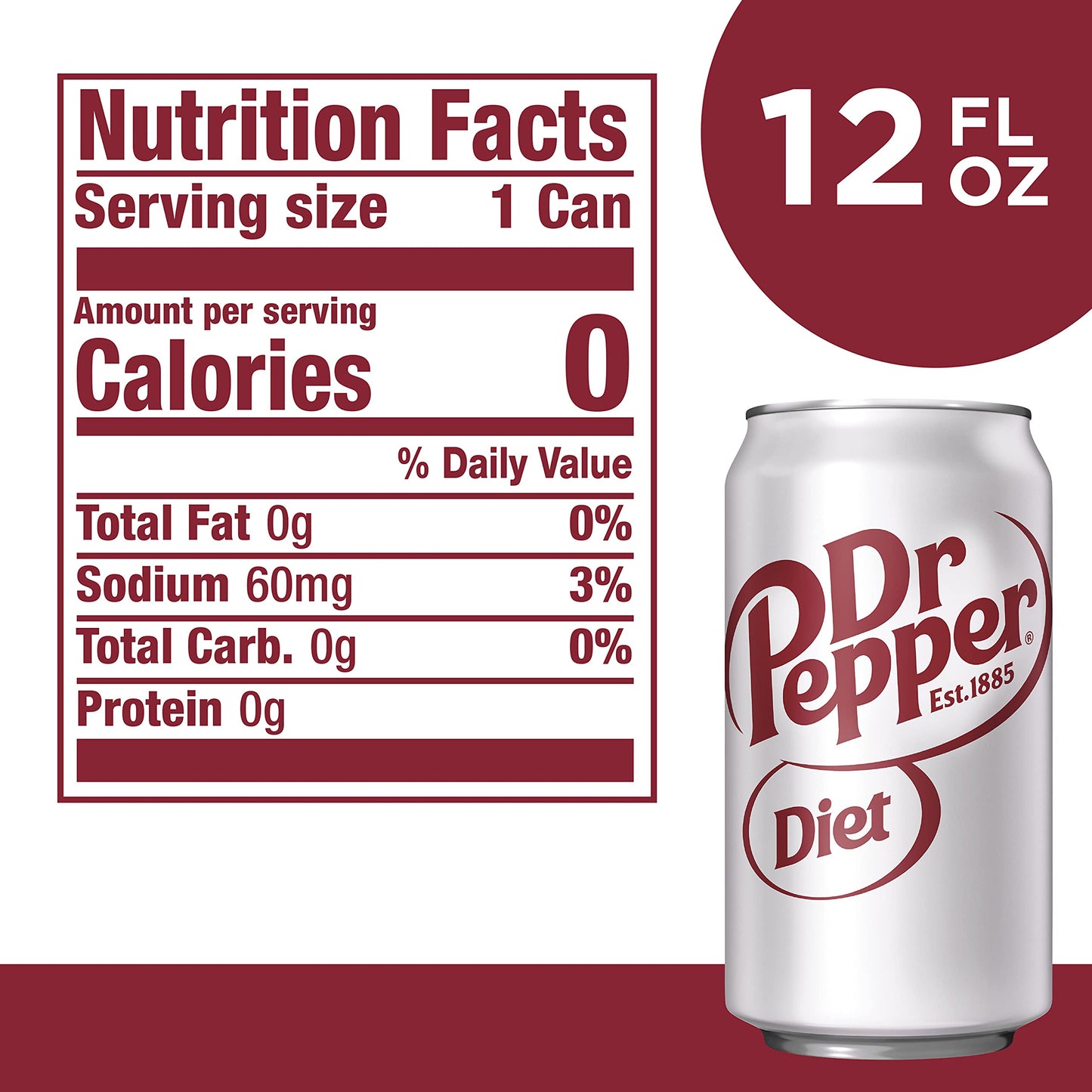 Dr Pepper Soda, 12 fl oz cans, 12 pack - Collins Global Snack Store