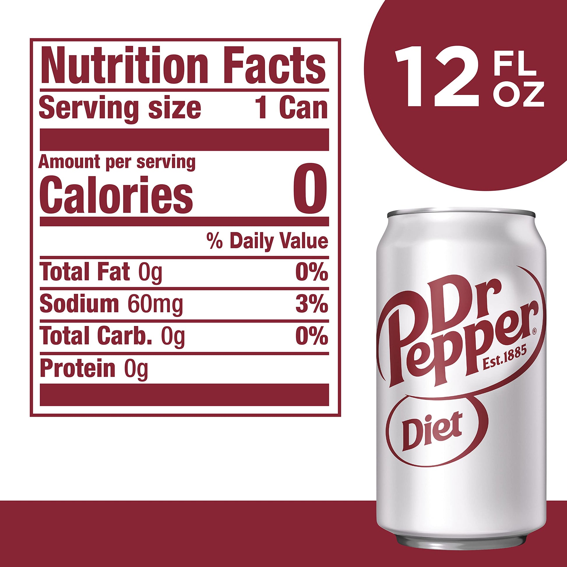 Dr Pepper Soda, 12 fl oz cans, 12 pack - Collins Global Snack Store