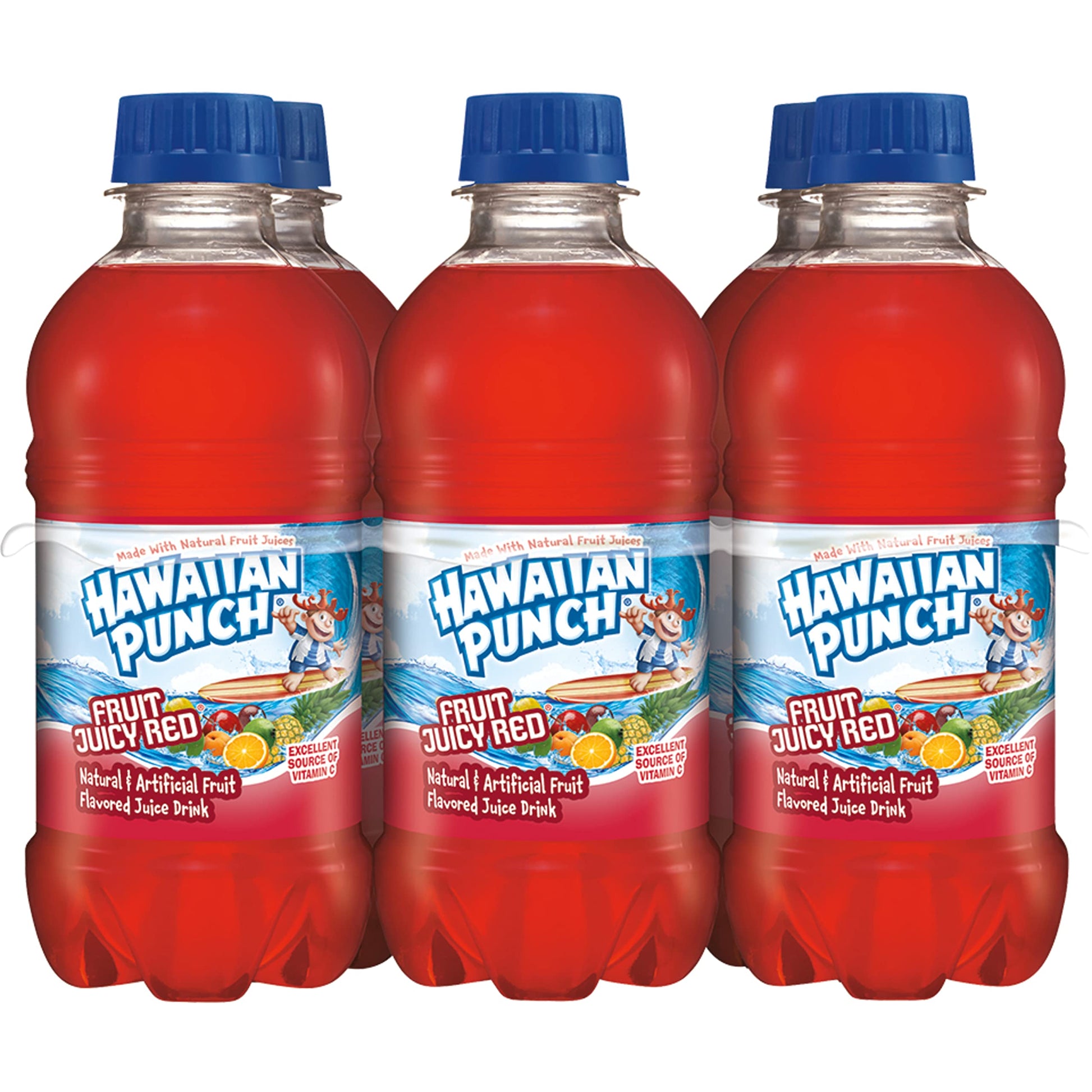 Hawaiian Punch Fruit Juicy Red Fruit Juice Drink, 10 Fl Oz Bottles, 24 Count (4 Packs Of 6), Ready-to-drink, On-the-go, Caffeine-free, Carbonation-free, Gluten-free, Excellent Source Of Vitamin C - Collins Global Snack Store