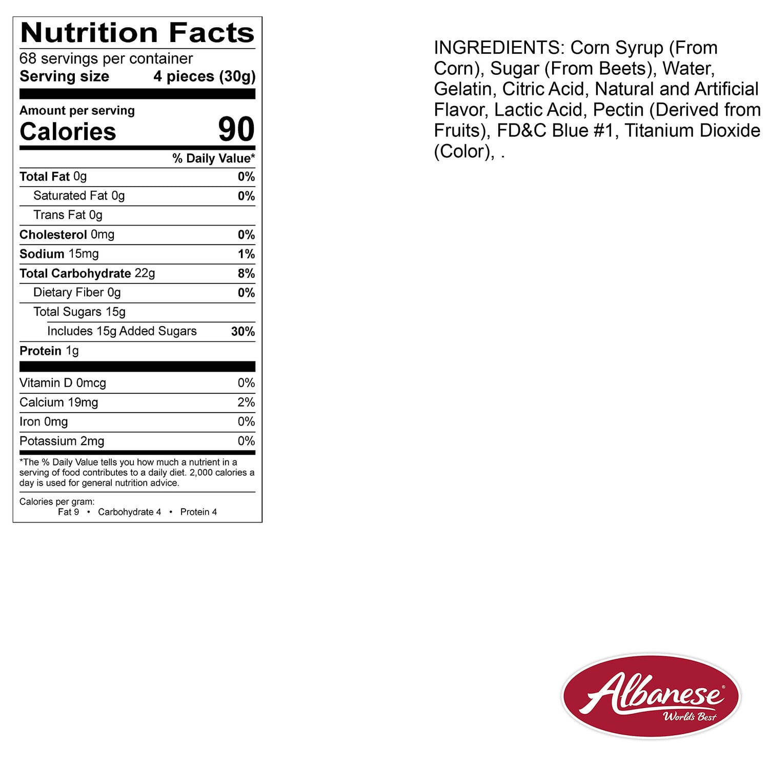 Albanese Confectionery Gummi Awesome Blossoms, 5 Pound Bag - Collins Global Snack Store