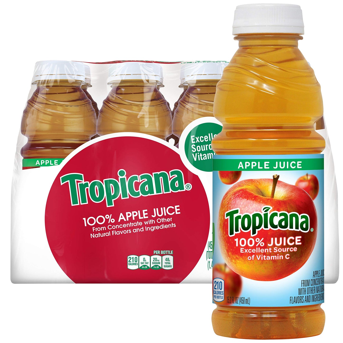 Tropicana 100% Juice 3-flavor Classic Variety Pack,10 Fl Oz (Pack of 24) - Collins Global Snack Store