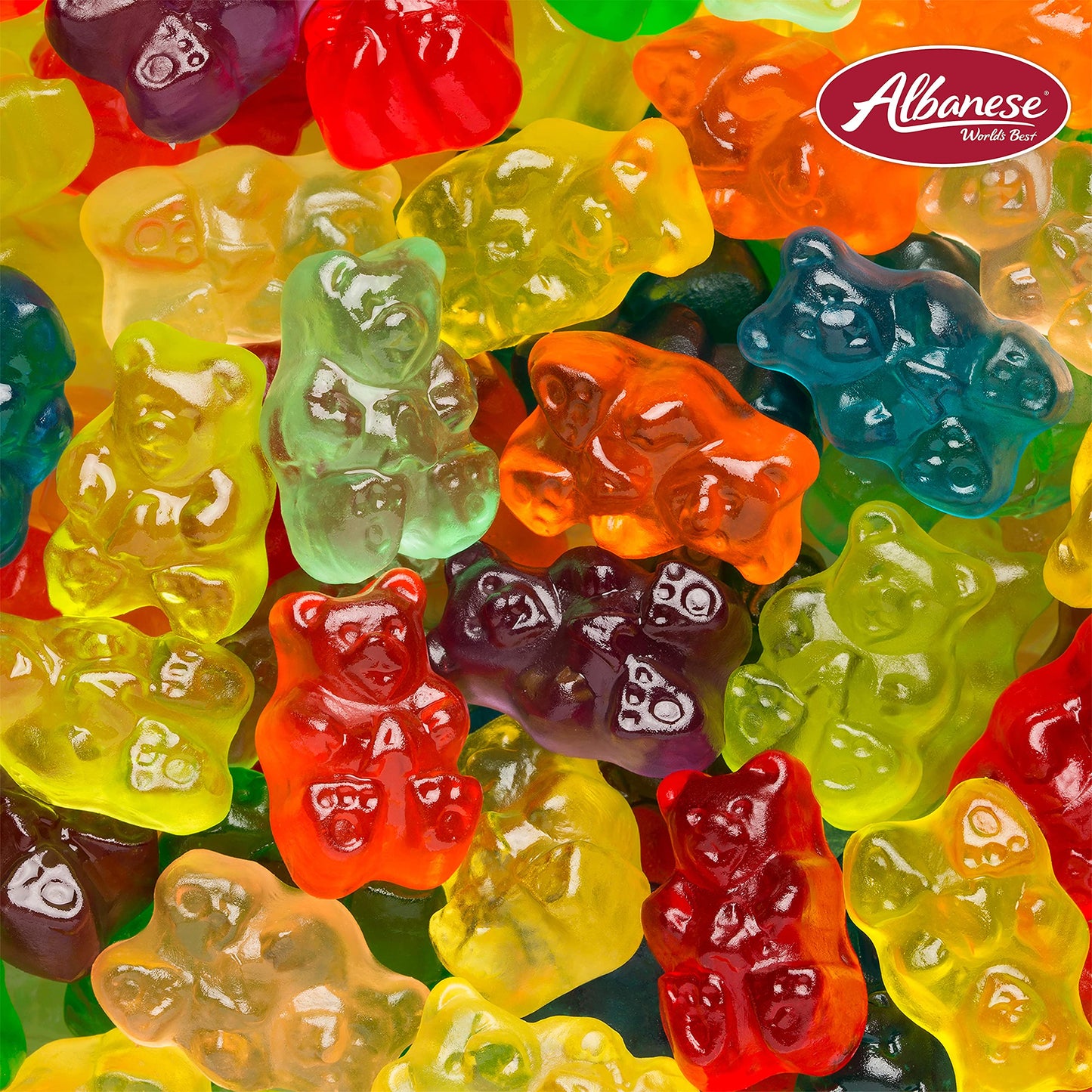 Albanese World's Best 12 Flavor Gummi Bears | 5lbs of Candy | 12 Unique Flavors, Gluten Free, Fat Free, Soft and Chewy Gummy | Cherry, Blue Raspberry, Mango and More | Great Snack for Travel and Kids - Collins Global Snack Store