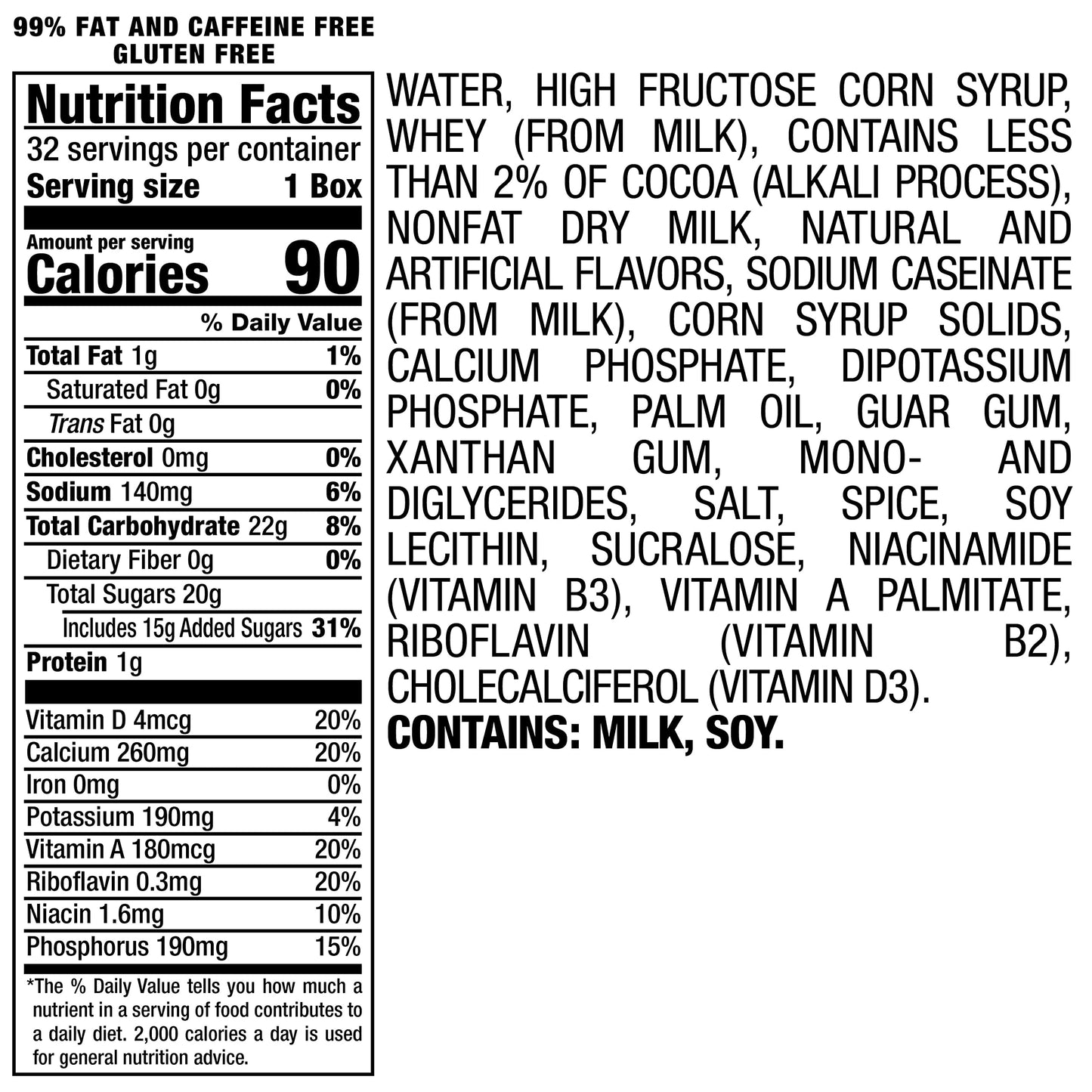 Yoo-hoo Chocolate Drink, 6.5 fl oz boxes, 32 pack - Collins Global Snack Store