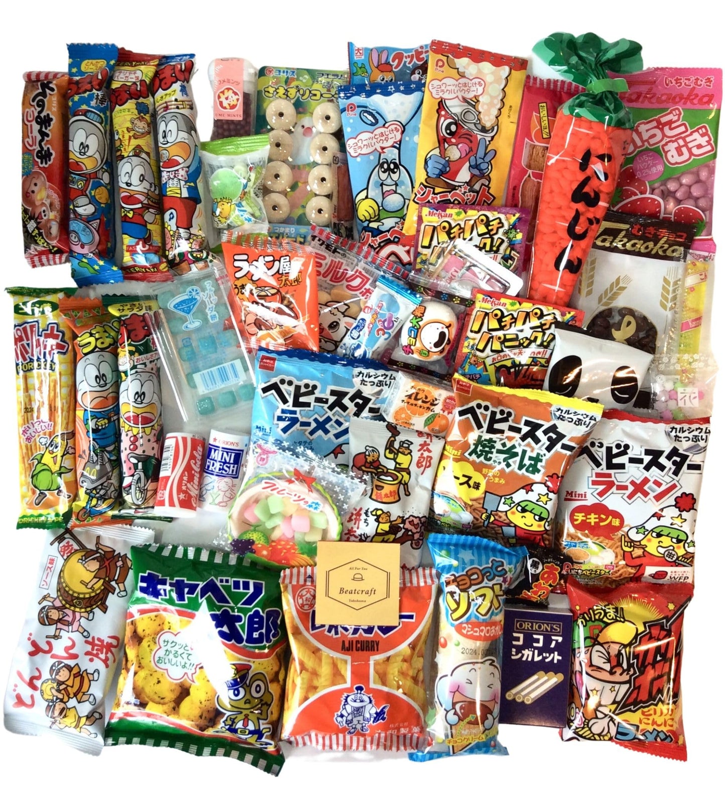 Beatcraft™ Japanese Dagashi Assortment Happy Set Pack (Regular) - Collins Global Snack Store