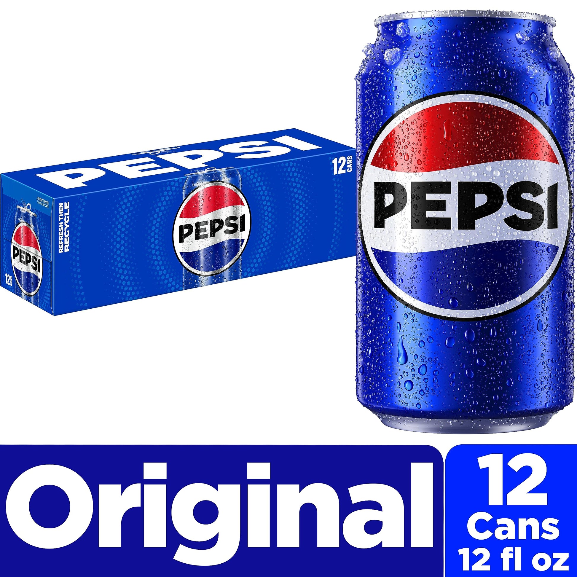 Pepsi Cola Soda, 12 Fl Oz Cans (Pack of 12) - Collins Global Snack Store