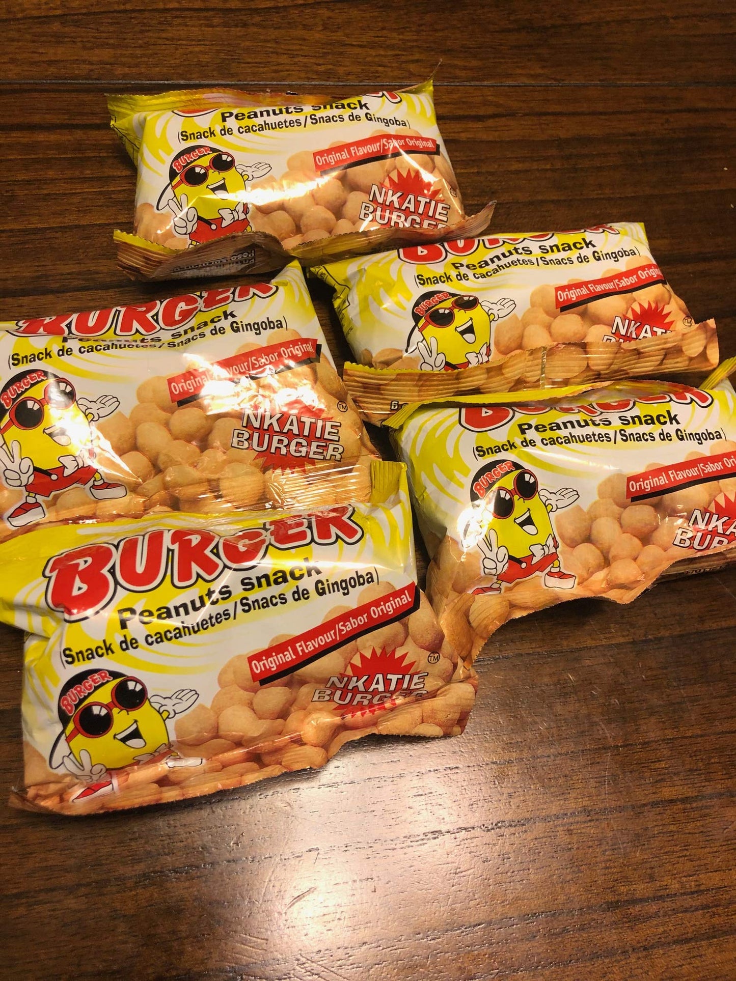 Nkatie Burger - African Peanut Snack [Pack of 4] - Collins Global Snack Store