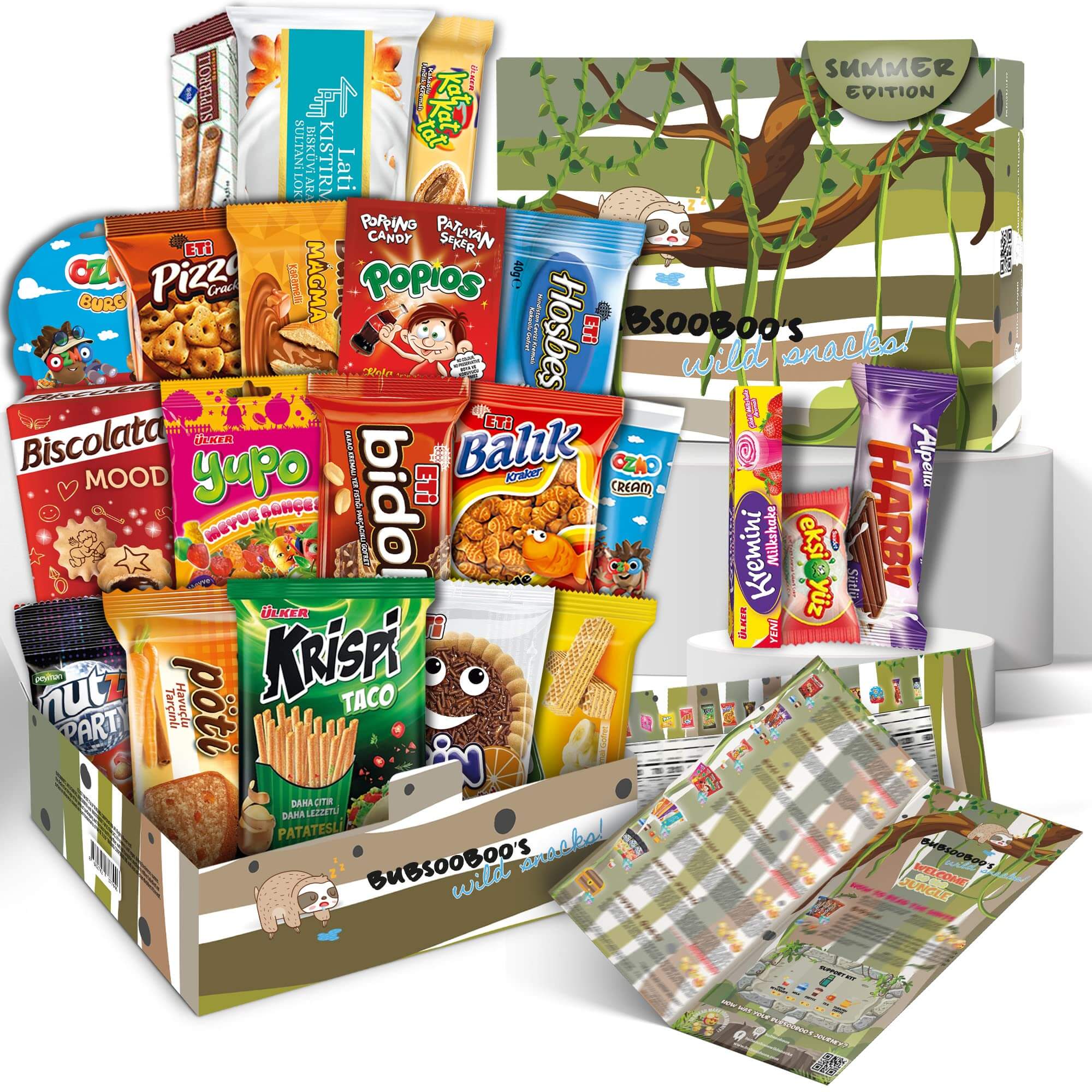 Midi International Snack Box (Fairy Tale Themed) | Snacks Variety Pack of International Treats | Foreign Snack Box Offering Unique Experience | Mix Care Pack of Turkish Candies | 12 Full-Size Snacks - Collins Global Snack Store