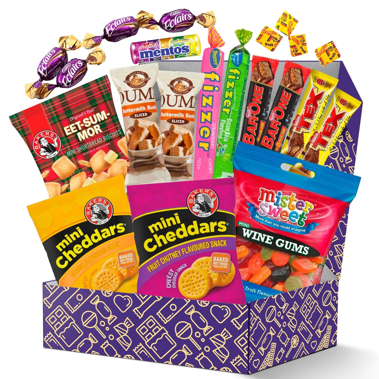 Treats from Home South African Snacks Food Box | Authentic African Candies, Chocolate Bars, & Treats | Perfect Christmas Gifts Includes Ouma Rusks, Smarties, & More | Best South African Products Care Package for Gifting & Sharing - 36 Units - Collins Global Snack Store