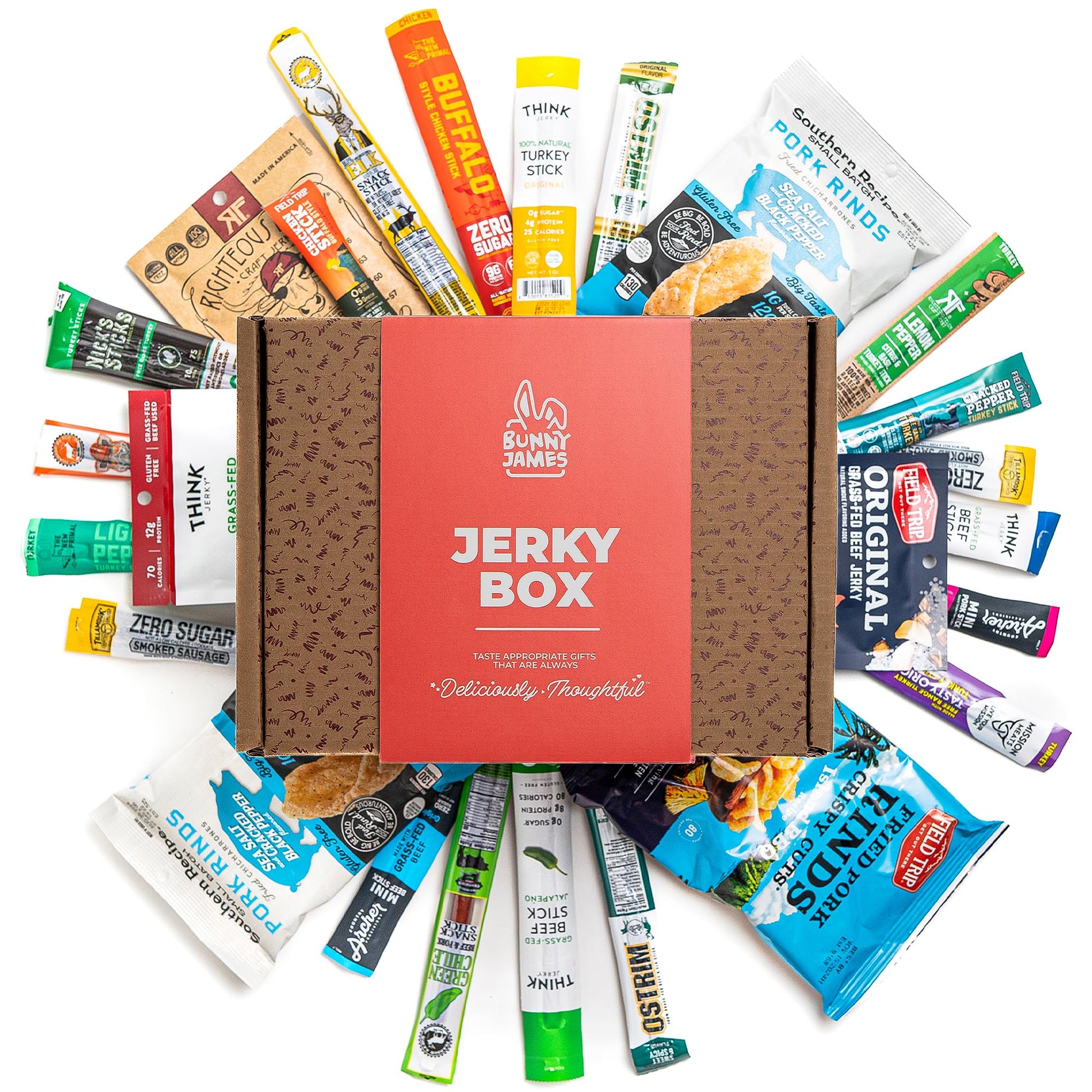 Beef Jerky Gift Basket For Men - Exotic Jerky Variety Pack, Delicious Protein-Packed Snack Box for Dad, Husband - Birthday, Holiday Food Treats for Adults - Unique Food Gifts for Men Who Want Nothing - Collins Global Snack Store