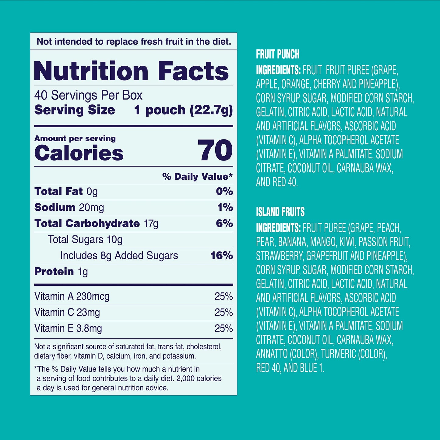 Welch's Fruit Snacks, Mixed Fruit Snack Box, Gluten Free, 0.8oz Snack Packs (Pack of 40) - Collins Global Snack Store