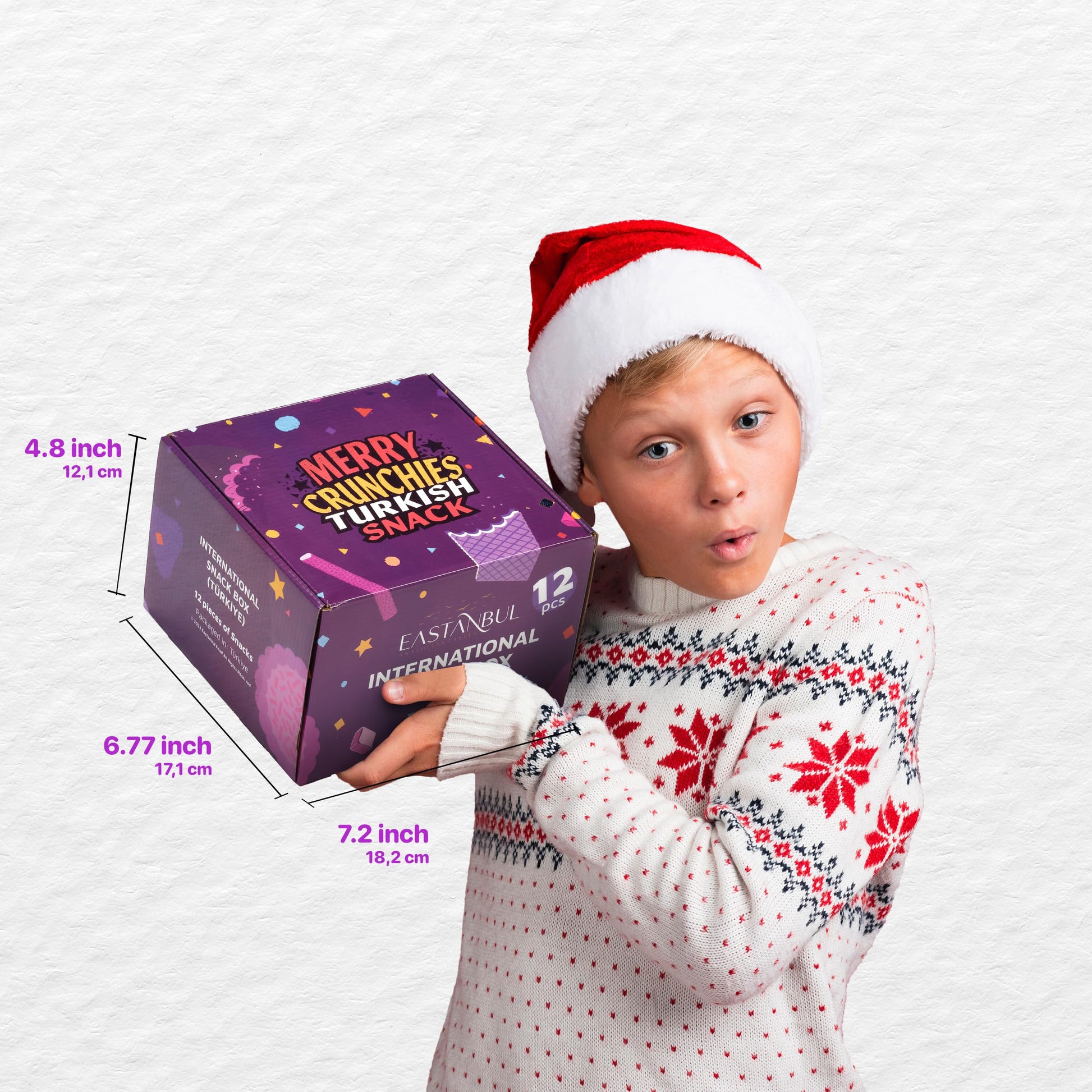 Eastanbul International Snack Box, Premium 12 Full-Size Foreign Snack Box, From Around The World International, Sweet, Savory, Chewy, Crunchy - Collins Global Snack Store