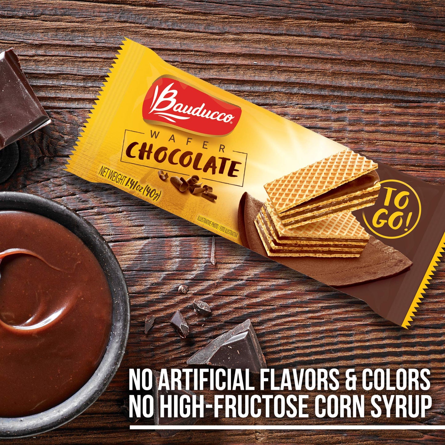 Bauducco Chocolate & Vanilla Wafer Cookies - Premium Italian-Style Crispy Wafers (Pack of 20)