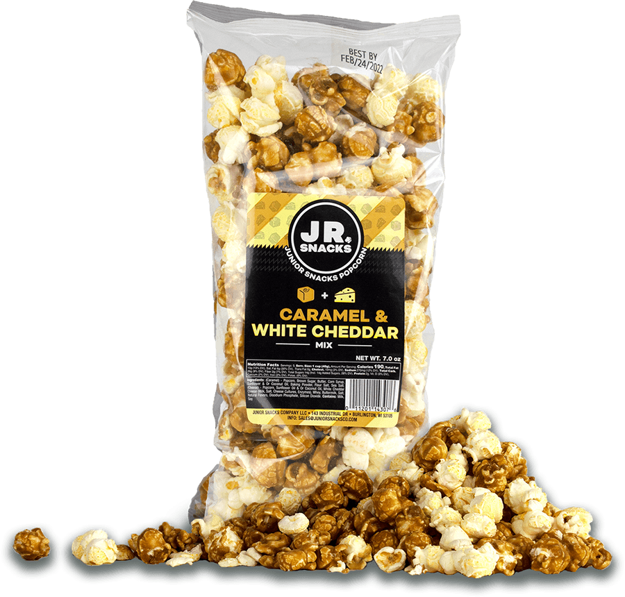 Junior Snacks Co. Caramel &amp; White Cheddar