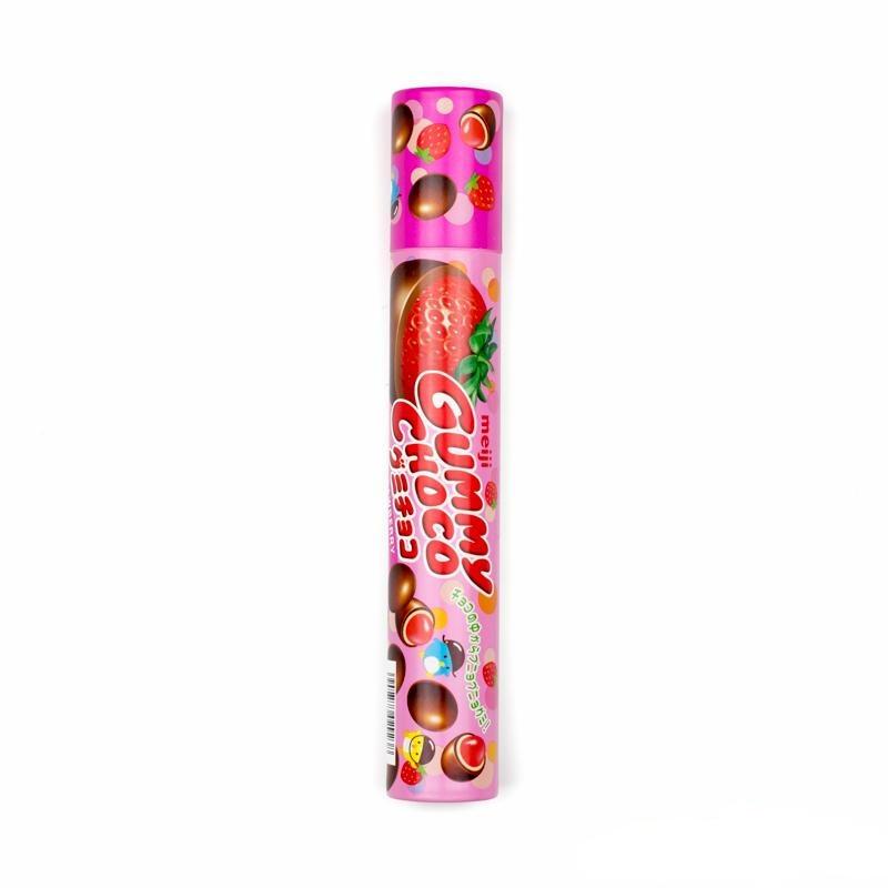 Meiji Japan Choco Gummy Candy Tube in Strawberry, Muscat and Assorted Flavors