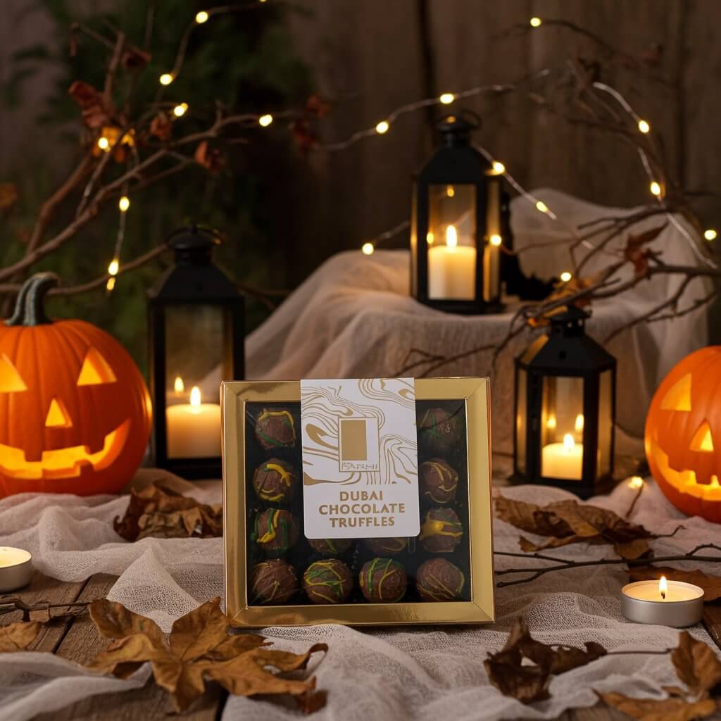 Dubai Chocolate Truffles in Luxury Gift Box, 144g-0