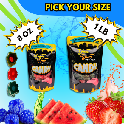 Fruit Filled Sour Licorice Twists – Watermelon, Strawberry &amp; Blue Raspberry | Yum Yum Candy Shop