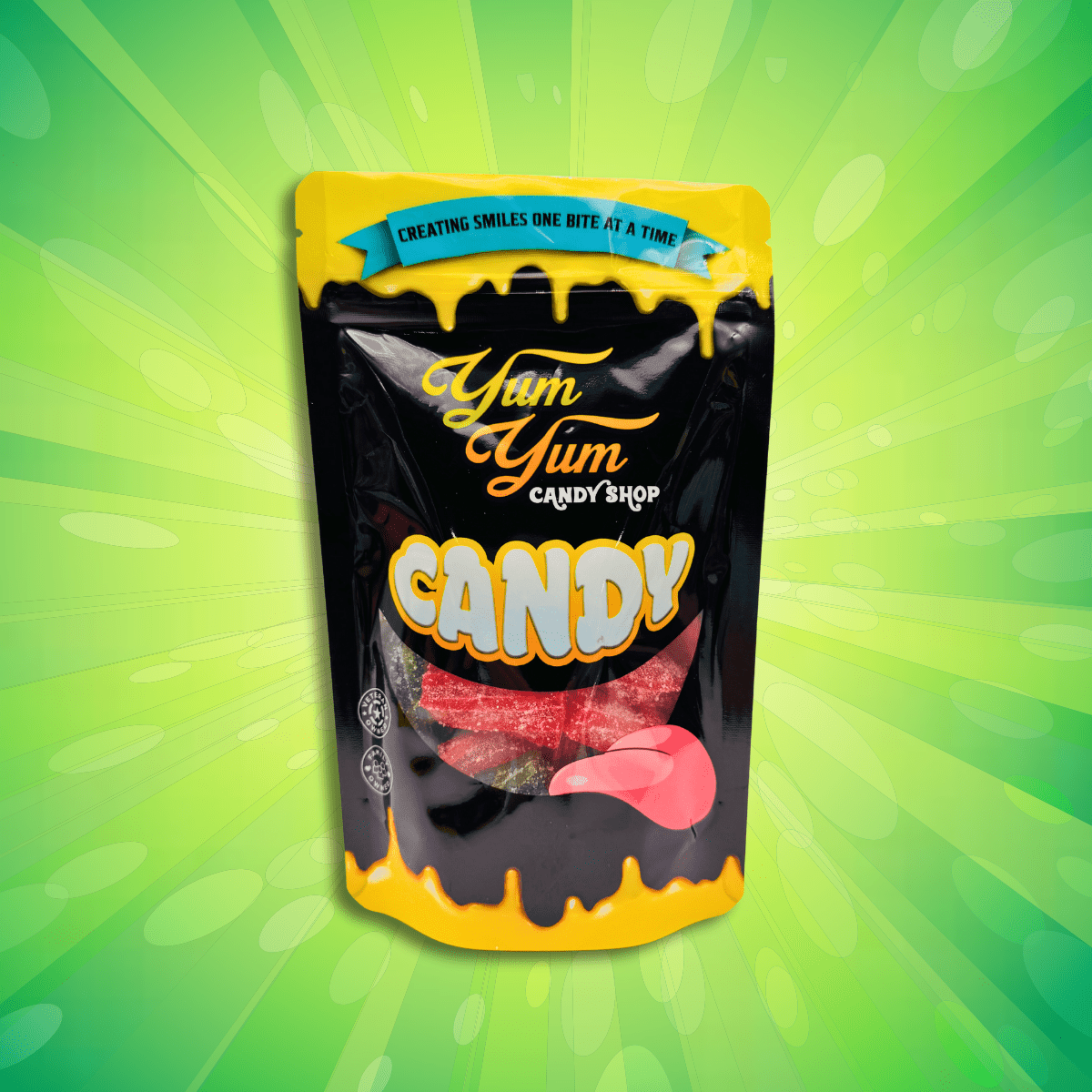 Fruit Filled Sour Licorice Twists – Watermelon, Strawberry &amp; Blue Raspberry | Yum Yum Candy Shop