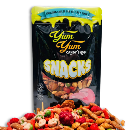 Hot Honey Snack Mix – Sweet &amp; Spicy Pub Blend
