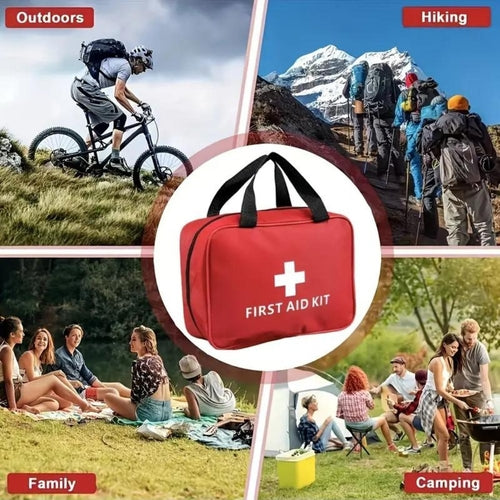 173-Piece Large First Aid Kit – Portable Bag for Outdoor Hunting &amp; Hiking