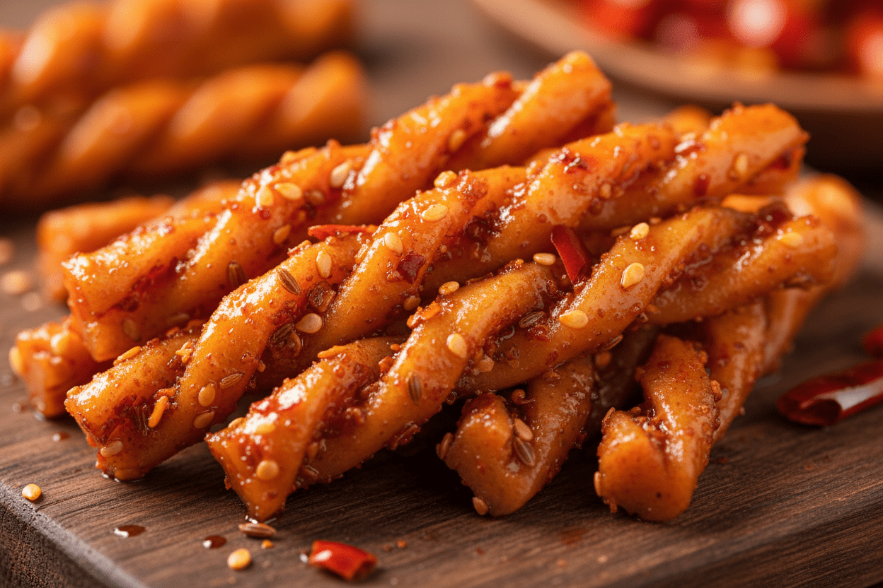 Viral Chinese Latiao - Close-up